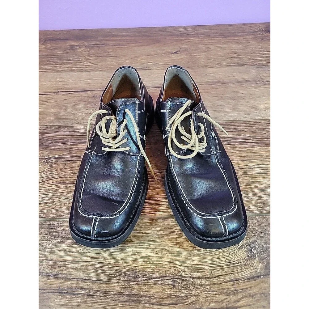 Vintage‎ BASS Brown Leather Lace Up Shoes  Size 8